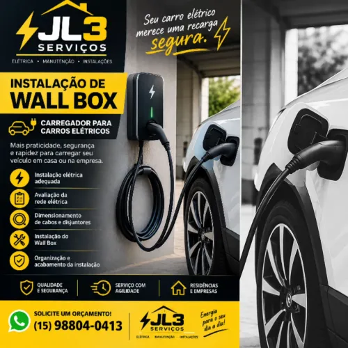 Instalação de carregador carro elétrico