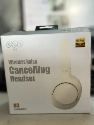 QCY-H3 ANC Headset Bluetooth 5.4 com Cancelamento de Ruído Hi-Res Audio Over Ear 43dB