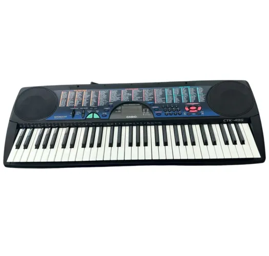 Teclado Casio CTK-495 Seminovo + Fonte