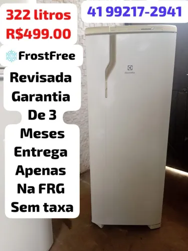 Geladeira Electrolux 322litros FrostFree revisada garantia de 3meses entrega apenas na FRG