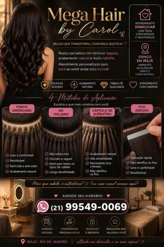 Mega HAIR, coloco fita, ponto americano, Nano cápsula de queratina
