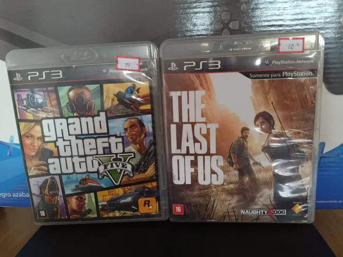 GTA 5 para ps3 + 1 jogo incluso the last of us
