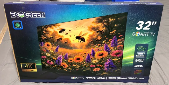 TV 32 SmartTV Ecogreen 4K (Nova na Caixa) 