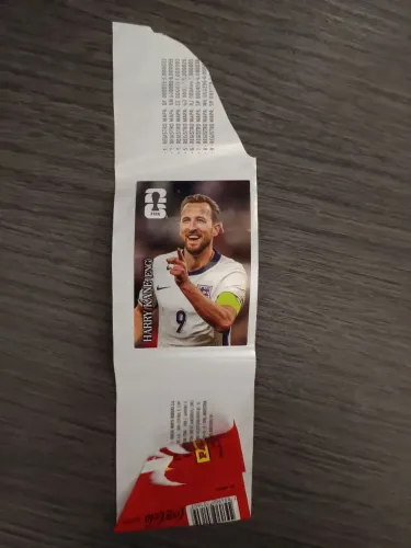 Figurinha coca cola Harry Kane