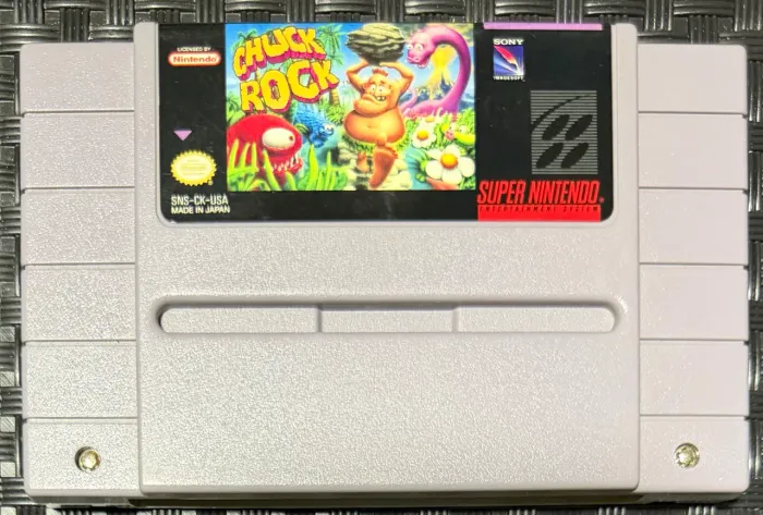 Chuck Rock Original SNES Americano Nintendo Sony Imagesoft Raro