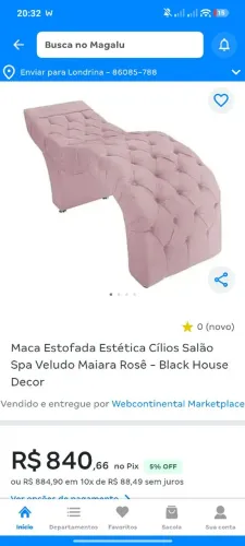 Maca de Veludo Rosa para Lash Design e Sobrancelhas