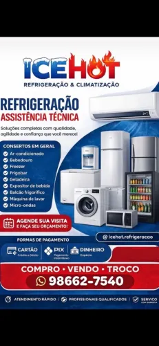 Conserto de eletrodomésticos refrigeração assistência técnica autorizada com garantia