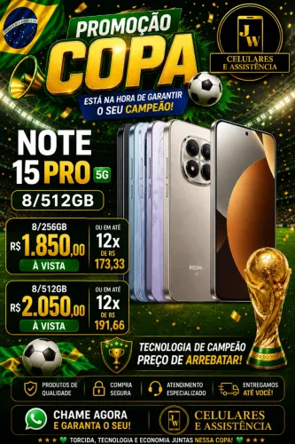 Redmi Note 15 Pro 5G | Novo | Garantia | Entrega RJ