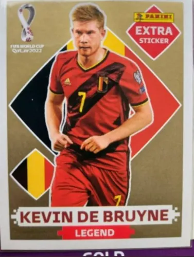 Figurinha panini kevin de bruyne legend gold