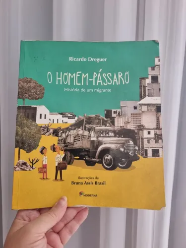 livro O homem pássaro história de um imigrante
