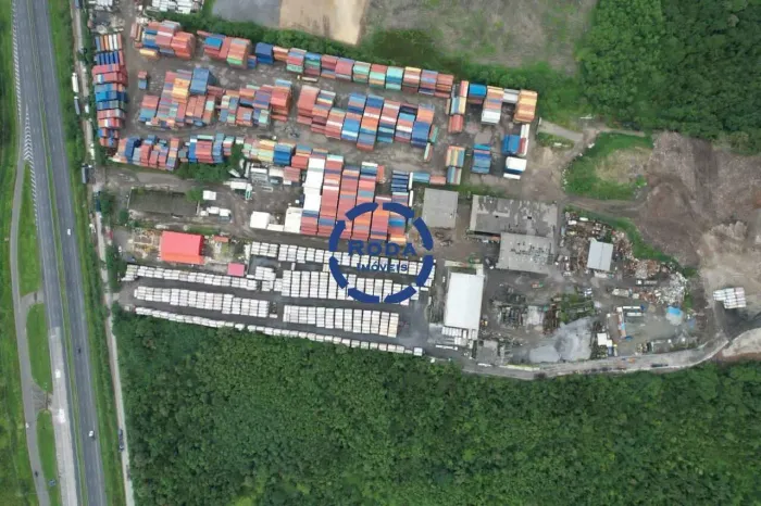 Terreno com galpão para alugar - Andaraguá, Praia Grande/SP
