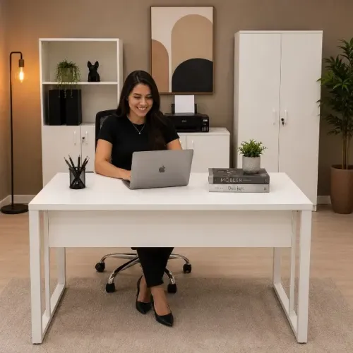 mesa para atendimento empresa escritório moderno 