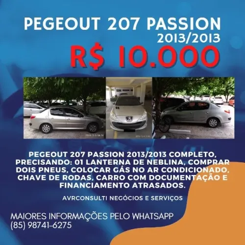 Peugeot 207 Sed. Passion XR Sport 1.4 Flex 8V 4P 2013