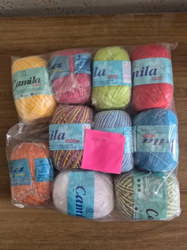 Linhas Camila para bordado, artesanato, croche.
