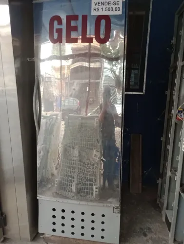 Freezer inox 400 litros para gelo