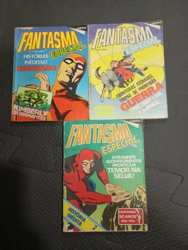 Gibi do Fantasma Especial,lote com 3 HQs. Editora Rio gráfica.