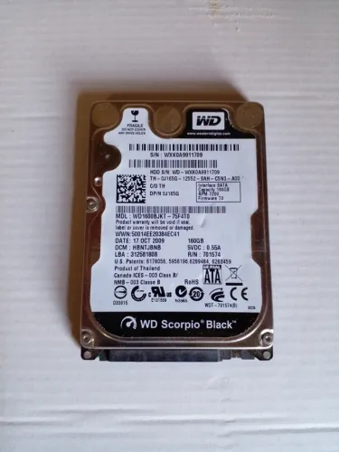 HDD Sata WD Scorpio Black WD1600BJKT - 75F4T0 160GB