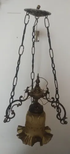 Lustre antigo cúpula anos 70