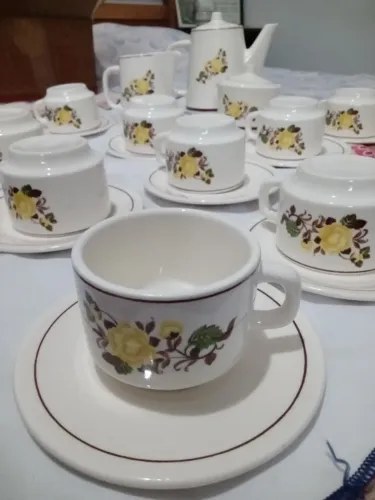 Aparelho de café/chá 15 peças porcelana OXFORD 