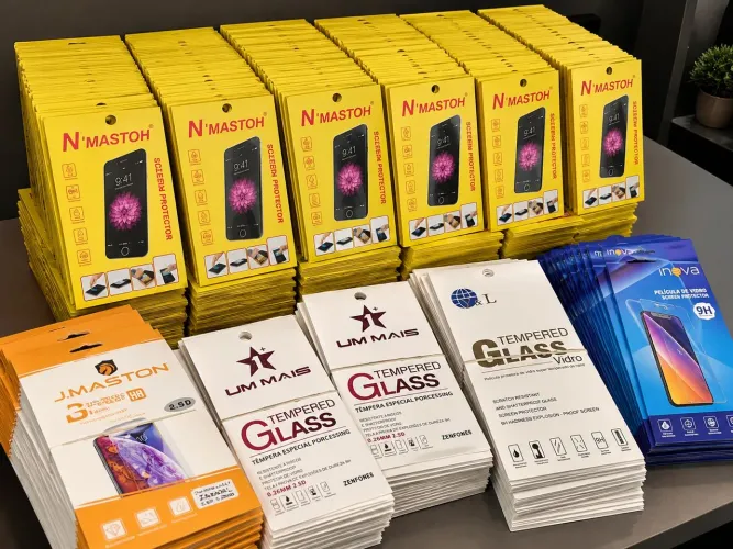 Lote 1.000 Películas de Vidro Celular Atacado Revenda