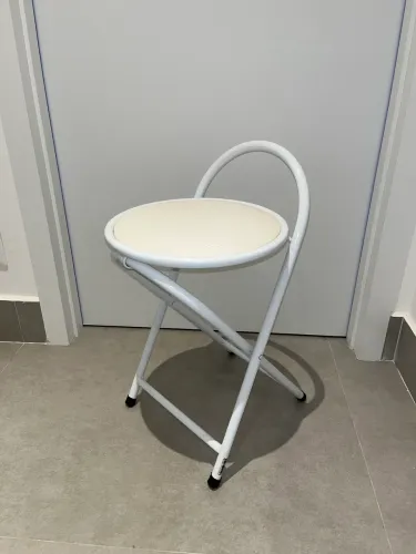 Banqueta Bistrô Dobrável Branca