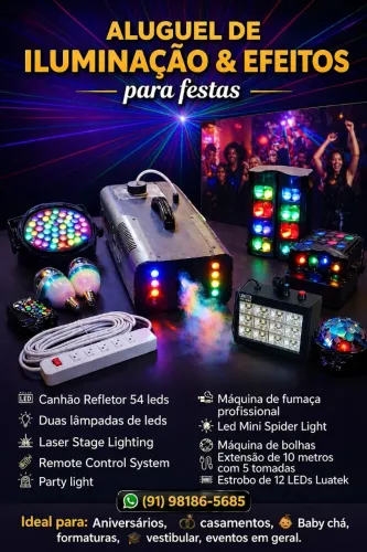 Aluguel de iluminação para eventos 