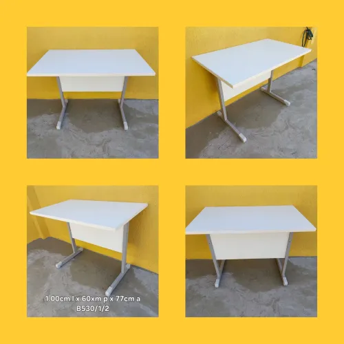 Mesa escritório branca 1.00x60cm