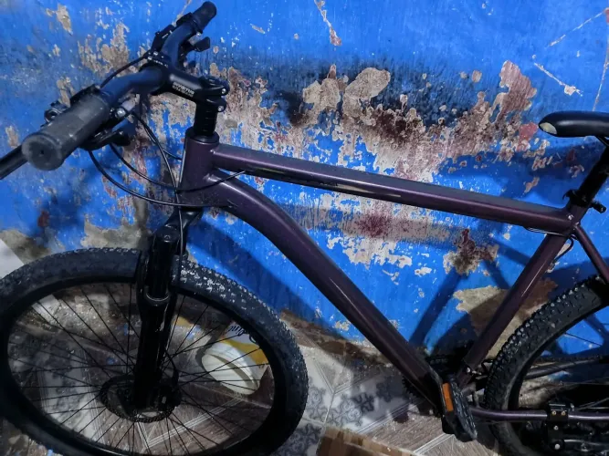 Bicicleta Aro 29 quadro 21 Roxa brilhante com nt fiscal