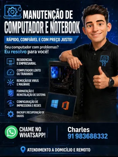 ? Técnico em Informática | Manutenção PC e Notebook e Rede