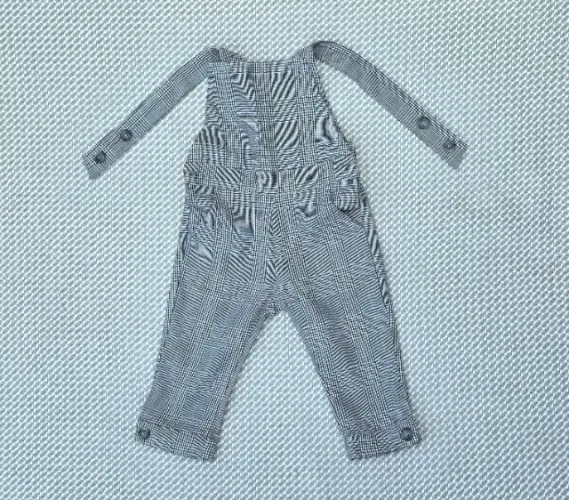 Jardineira Macacão Tous Baby Xadrez - 6 a 9 Meses