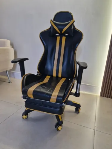 Cadeira Gamer Legends Preta E Amarela