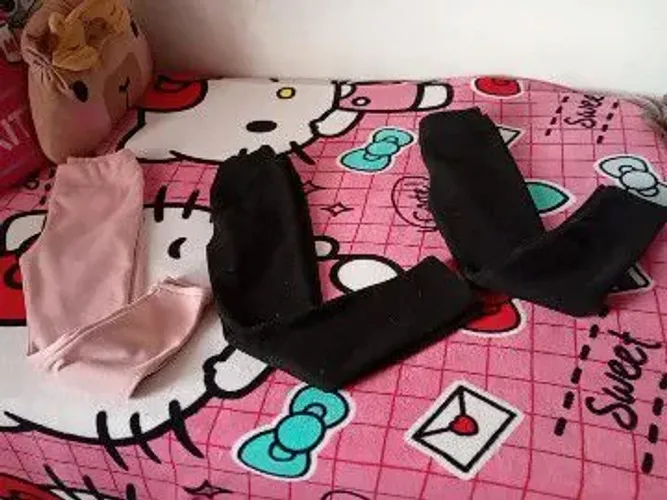 3 calças legging tamanho 8 