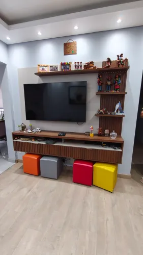 Rack com painel para TV de até 55'