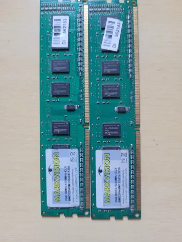 Kit Par Memória RAM Markvision 4GB (2x2GB) DDR3 1333MHz PC / Desktop