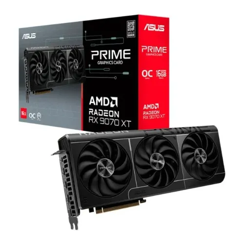 Placa de Video Asus Radeon RX 9070 XT Prime OC, 16GB