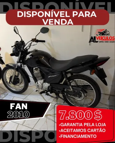 FAN 125 ANO 2010 DISPONÍVEL NA AL VEÍCULOS!