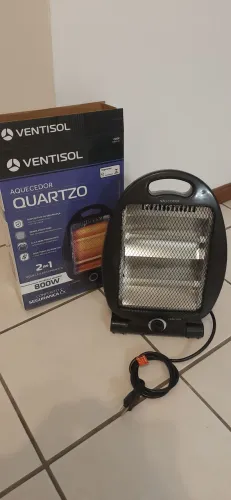 Aquecedor Elétrico Quartzo Doméstico 800w Ventisol Preto