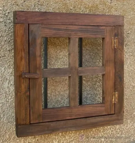 Janela para banheiro de palete