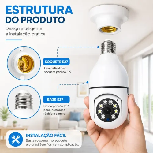 Câmera IP Giratória 1080P Jortan