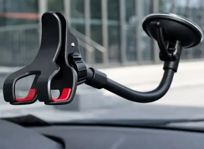 Suporte Veicular Para Celular 360° Para Carro Com Ventosa