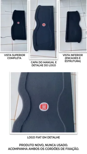Tampão Porta-Malas Fiat Novo Palio (2012 a 2017) / Sporting - Grafite (Novo)