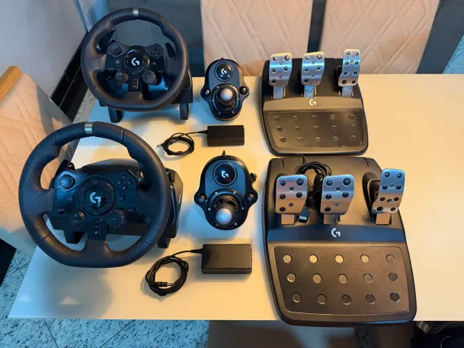 Kit volante logitech G923 + câmbio