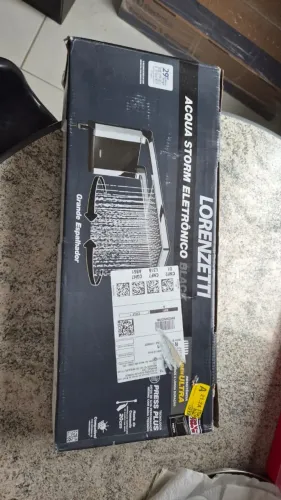 LORENZETTI Chuveiro Acqua Storm Ultra 220V 7800W, 7510060, Preto
