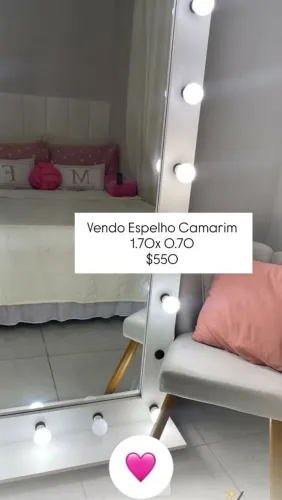 Camarim Corpo Inteiro, 1.70x0.70m, Branco.