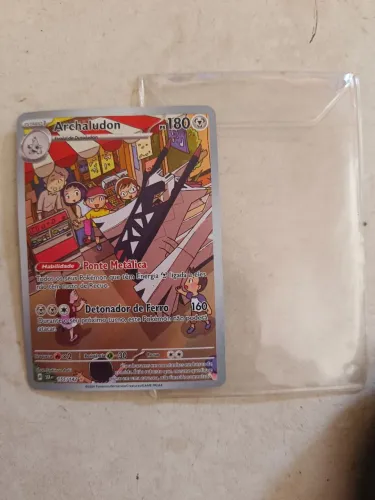 Carta pokémon Archaludon 155/142 em ótimo estado