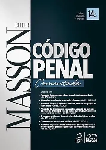Livro: código penal comentado - 14ª edição - cleber masson - 20.03.2026