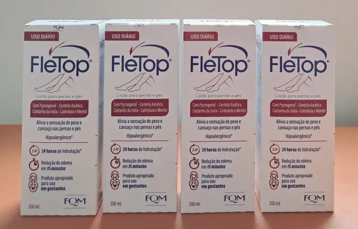 Fletop Loção para Pernas e Pés 200ml - 4 unidades lacradas