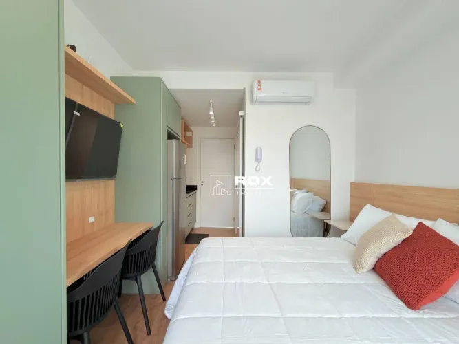 Apartamento mobiliado com 1 quarto para alugar - Centro - Curitiba/PR