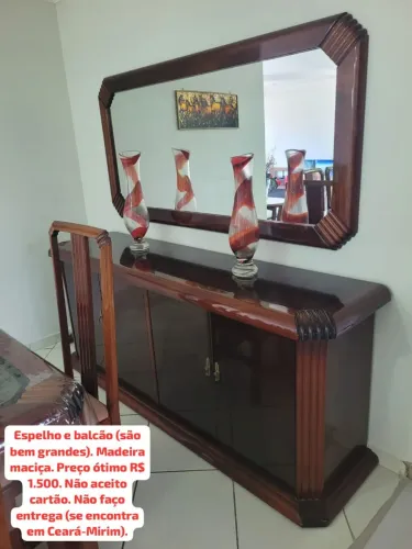 Balcão e espelho