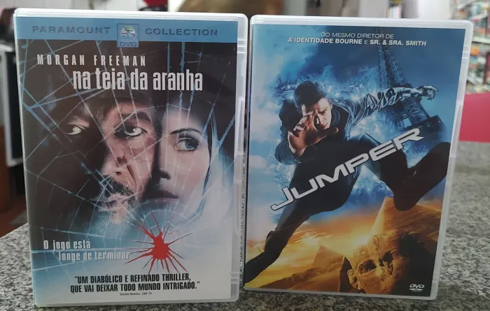 Dvds na teia da aranha e dvd Jumper